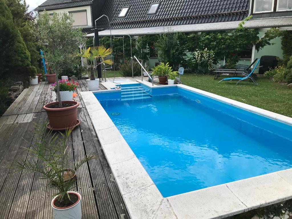 Ferienwohnung Krause Oben Steinthaleben Buitenkant foto